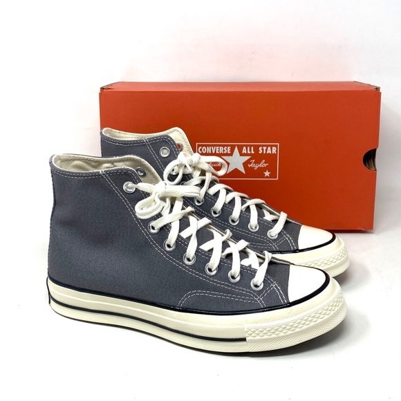 Converse Chuck Taylor 70 High Top Canvas Gray Women's Size Sneakers 164946C - Picture 5 of 9